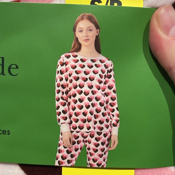 Kate Spade pajamas pjs NWT hearts Valentines - Picture 2 of 4